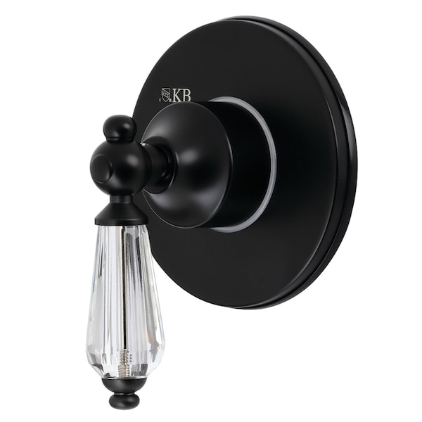 Kingston Brass KS3030WLL Single-Handle 3-Way Diverter Valve W/ Trim Kit, Matte Black KS3030WLL - main